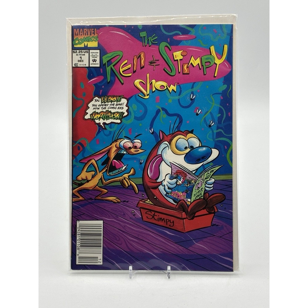 Ren and Stimpy Show 1992 #1 Marvel Comic Mike Kazaleh Dan Slott Modern Age